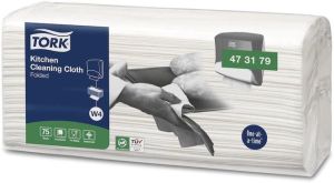 Tork Kitchen Cleaning reinigingsdoek, W4, 75 vellen, pak van 4 stuks