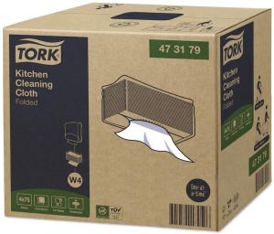Tork Kitchen Cleaning reinigingsdoek, W4, 75 vellen, pak van 4 stuks