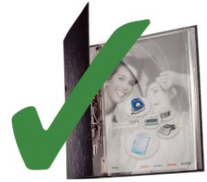 Leitz harmonica showtas met metalen boord, pak van 3 stuks