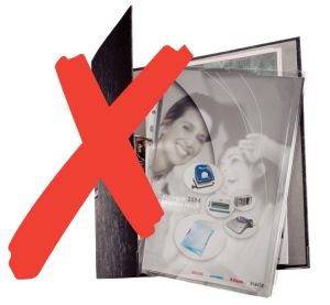 Leitz harmonica showtas met metalen boord, pak van 3 stuks