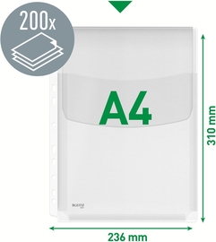 Leitz harmonica showtas met flap, pak van 5 stuks