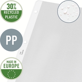 Leitz Premium Showtas A4 geopend, boven en links, 30% gerecycleerd plastic