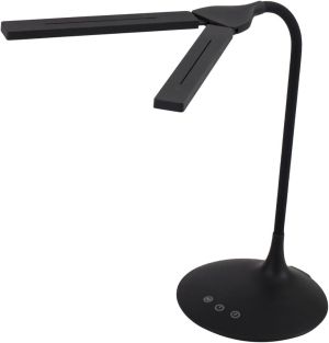 ALBA LED draadloze LED bureaulamp Twin, zwart