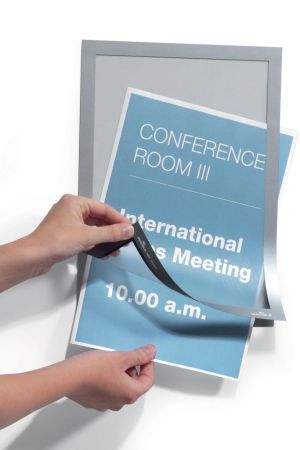 Durable Duraframe A4 zilver, in ophangbare etui