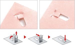 Plus nietloze nietmachine, wijnrood