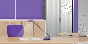 Unilux Magnet wandklok, magnetisch, diameter 30,5 cm, grijs-wit