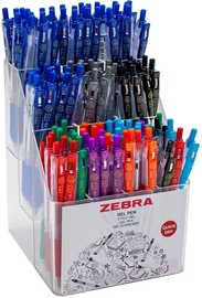 ZEBRA Sarasa Clip gelroller, 0,7 mm, 8 geassorteerde kleuren