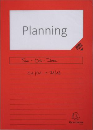 Exacompta L-map Forever, voor ft A4, pak van 25 stuks, rood
