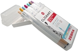 ZEBRA Clickart viltstift, 12 stuks, geassorteerde kleuren