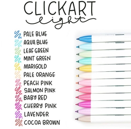 ZEBRA Clickart viltstift, 12 stuks, geassorteerde kleuren