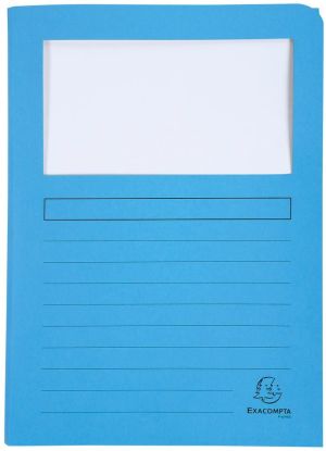 Exacompta L-map Super met balg, voor ft A4, pak van 50 stuks, geassorteerde kleuren