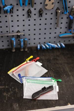 Tarifold opbergtas met rits, ft A6, pak van 8 stuks in geassorteerde kleuren