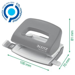 Leitz NeXXt Recycle Mini perforator, 10 blad, groen
