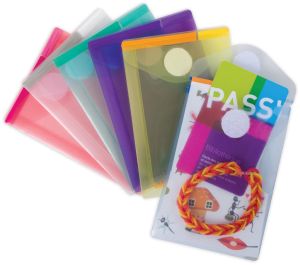 Tarifold documentenmap Collection Color voor ft A7 portret (80 x 115 mm), pak van 6 stuks, geassorteerd