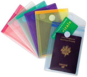 Tarifold documentenmap Collection Color voor ft A6 staand (11,4 x 15,8 cm), pak van 6 stuks, geassorteerd