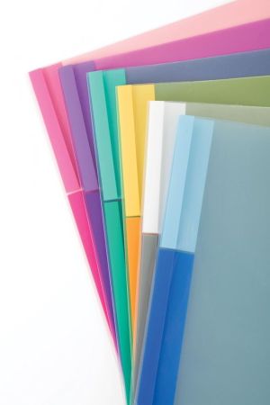 Tarifold pochette coin A4, en PP, couleur assorties