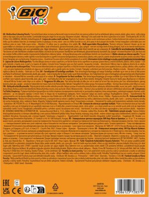 Bic Kids kleurpotlood Multisurface, assorti, etui van 10 stuks + slijper