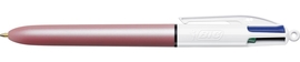 Bic stylo bille 4 couleurs Pearl, bo&icirc;te de 12 pi&egrave;ces, assorti