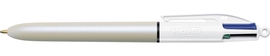 Bic stylo bille 4 couleurs Pearl, bo&icirc;te de 12 pi&egrave;ces, assorti