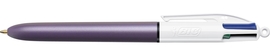 Bic stylo bille 4 couleurs Pearl, bo&icirc;te de 12 pi&egrave;ces, assorti