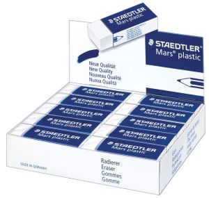 Staedtler gum Mars Plastic, wit, doos van 20 stuks