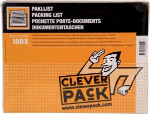 Cleverpack documenthouder, onbedrukt, ft 230 x 157 mm, pak van 100 stuks