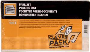 Cleverpack documenthouder, onbedrukt,  ft 230 x 112 mm, pak van 100 stuks