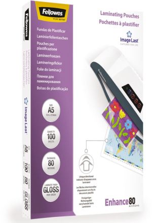 Fellowes lamineerhoes Enhance80 ft A5, 160 micron (2 x 80 micron), pak van 100 stuks