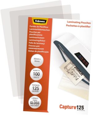 Fellowes lamineerhoes Capture125 ft 65 x 95 mm, 250 micron (2 x 125 micron), pak van 100 stuks