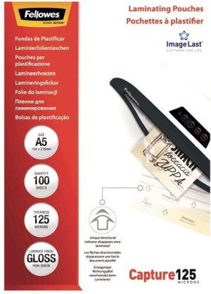 Fellowes lamineerhoes Capture125 ft A5, 250 micron (2 x 125 micron), pak van 100 stuks