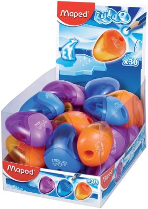Maped potloodslijper igloo, 1 gaats, geassorteerde kleuren