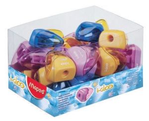 Maped potloodslijper igloo, 1 gaats, geassorteerde kleuren