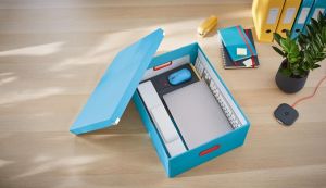 Leitz Cosy Click & Store grote opbergdoos, blauw