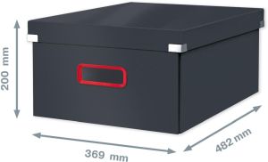 Leitz Cosy Click & Store grote opbergdoos, grijs