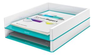 Leitz WOW brievenbakje ijsblauw