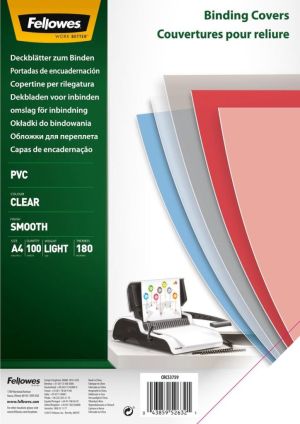 Fellowes COUV A4 transparent 180 micron 