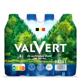 Valvert eau, bouteille de 50 cl, paquet de 24 pi&egrave;ces