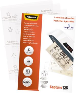 Fellowes lamineerhoes Capture125 ft A4, 250 micron (2 x 125 micron), pak van 25 stuks