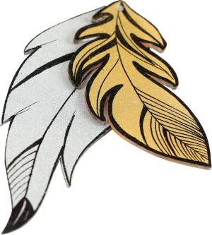 Graine Cr&eacute;ative krimpplastiek, 2 x goud en 2 x zilver