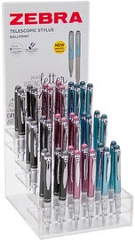 ZEBRA balpen-stylus, telescopisch, geassorteerde kleuren