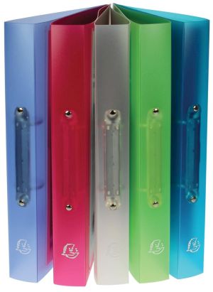 Exacompta Personaliseerbare ringmap Kreacover 2 ringen, 5 geassorteerde kleuren: turkoois, groen, roo...