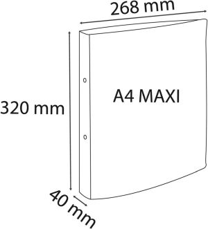 Exacompta ringmap Forever Young ft A4 maxi, 2 ringen van 3 cm, geassorteerde kleuren