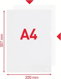 Esselte Zichtmap A4, 30% gerecycleerd plastic