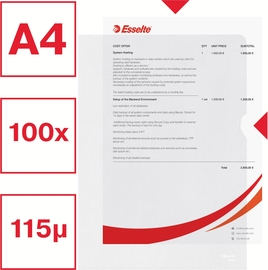 Esselte Zichtmap A4, 30% gerecycleerd plastic