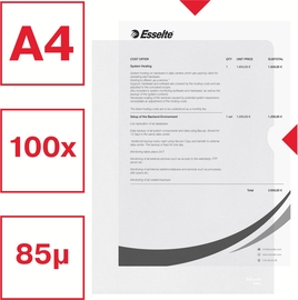 Dossier Esselte Essential A4, fabriqu&eacute; &agrave; partir de 30 % de plastique recycl&eacute; pr&eacute;-consommation