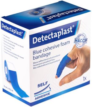 Detectaplast zelfklevend schuimverband, ft 6 cm x 4,5 m, op rol