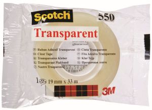 Scotch transparante tape 550 ft 19 mm x 33 m