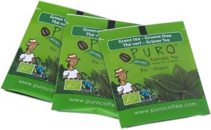 Puro Bio thee, groene thee, fairtrade, pak van 25 zakjes