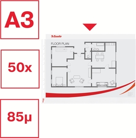 Esselte standaard showtas, PP, A3, landscape, 30% pre-consumer gerecycleerd plastic