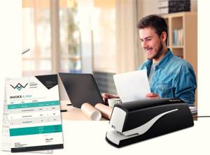 Leitz Elektrische nietmachine Nexxt 1mm zwart